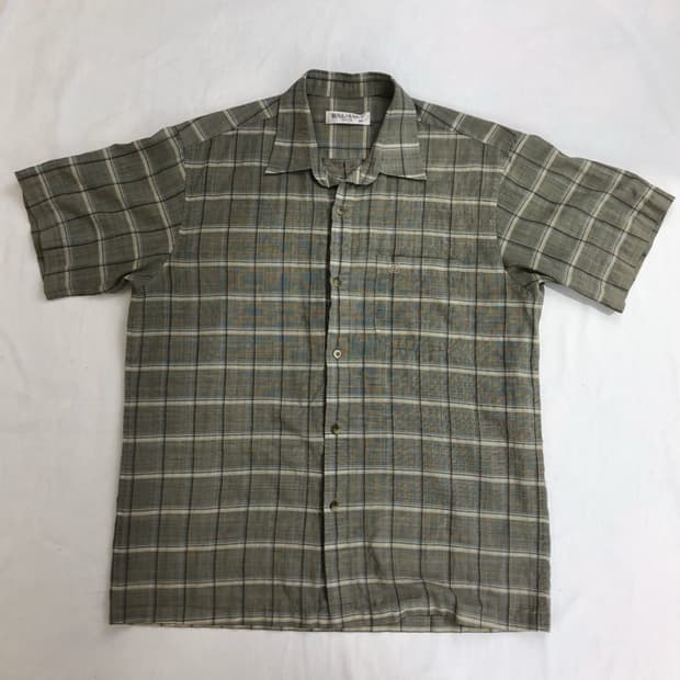 발망 체크 반팔셔츠