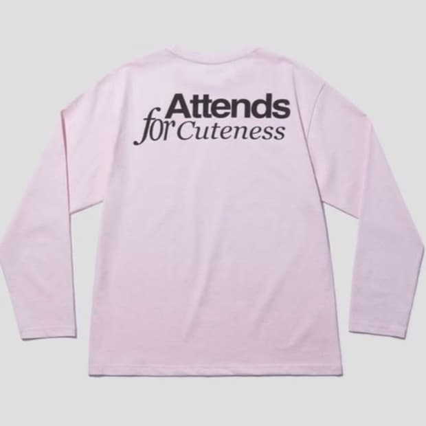어텐즈 베이비핑크 롱슬리브