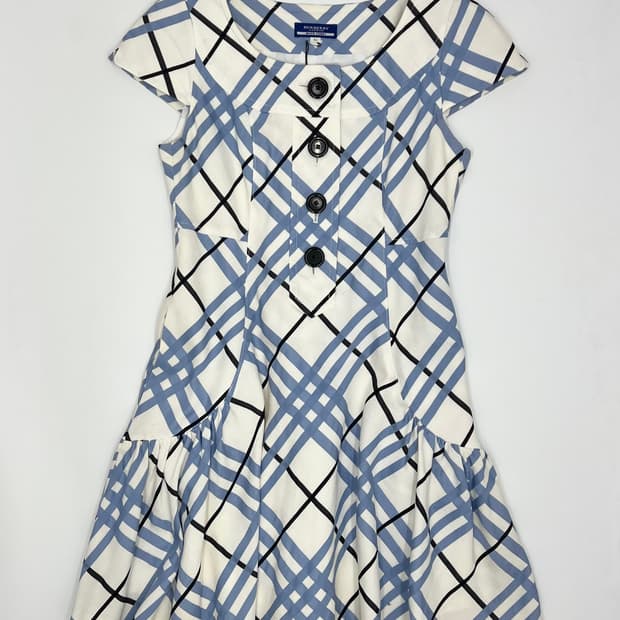 버버리 블루라벨 노바 체크 원피스