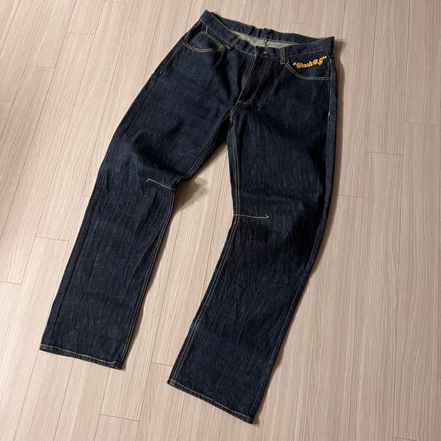 Black stich work denim 32