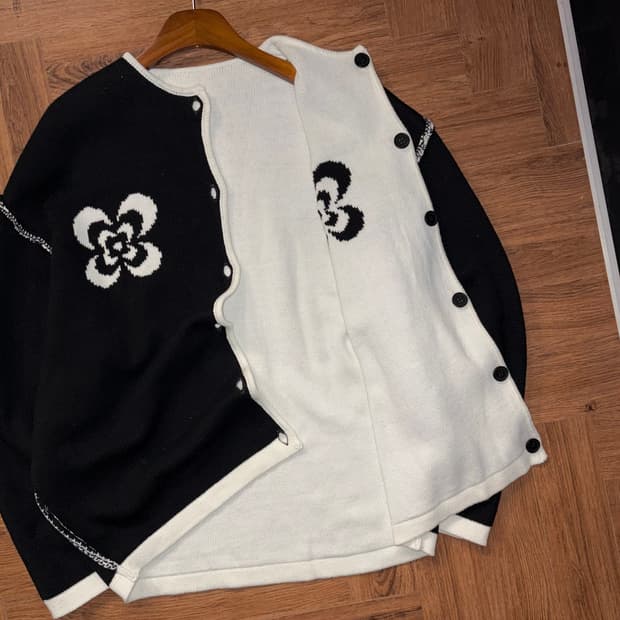 엑스톤즈 리버시블 플라워 가디건