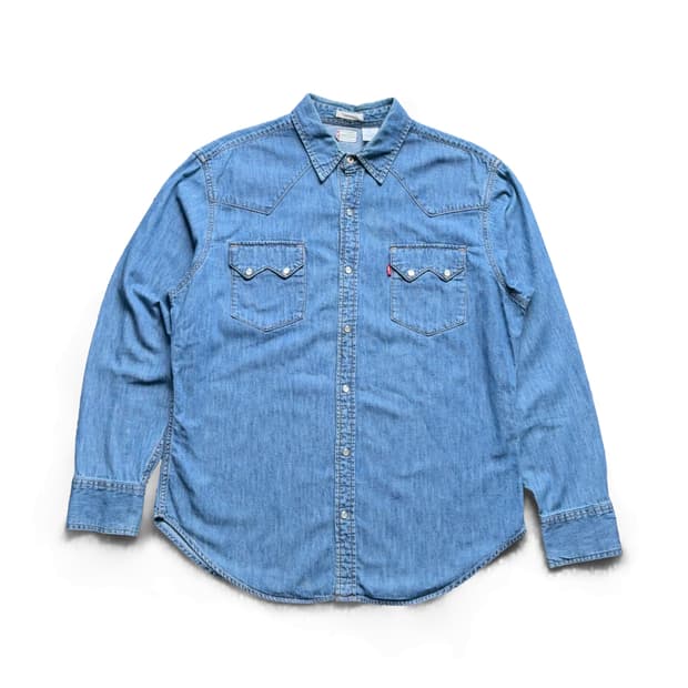 Levi's Fitted Denim Western Shirt