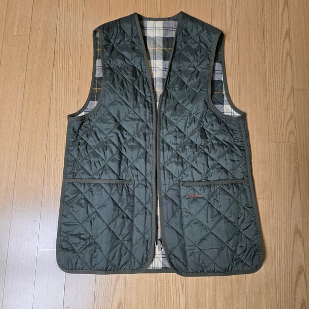 바버 퀼팅 베스트(웨이스트코트/집인라이너) 38 사이즈