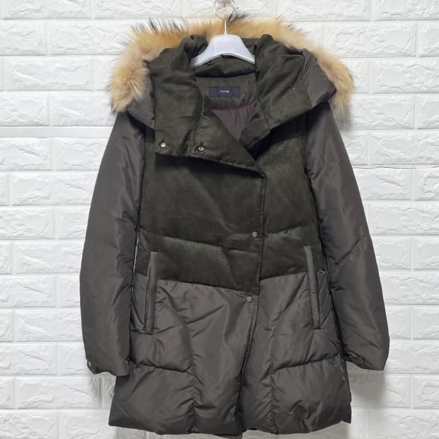 택포) 한섬 시스템 여성 다운 패딩 코트 S