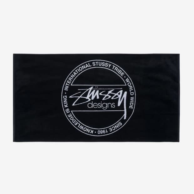 스투시 닷 자카드 타월 블랙