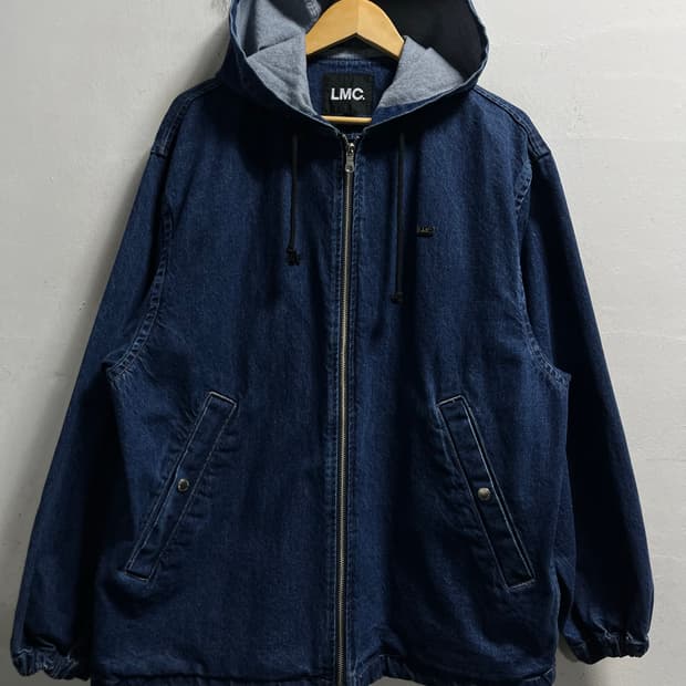 105-110 LMC 루즈핏 데님 청 후드집업 정품