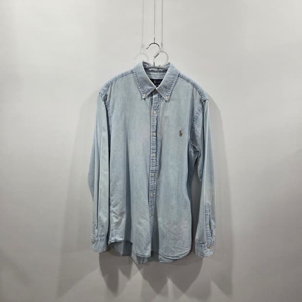 폴로랄프로렌 버튼다운 샴브레이 셔츠 M