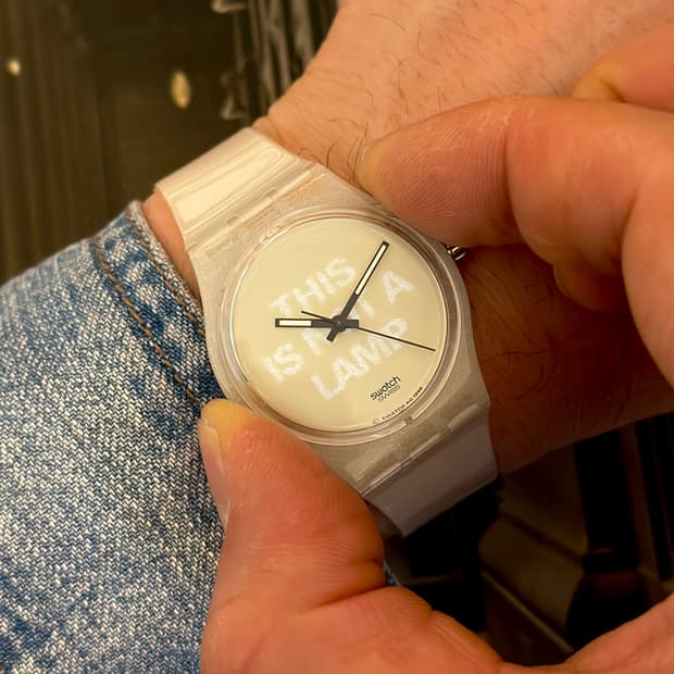 96년판) 빈티지 스와치 LUMY lamp