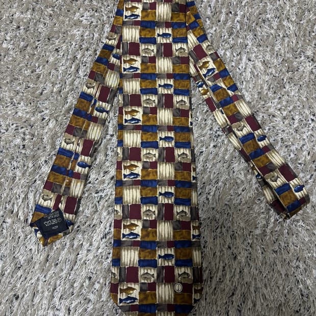 이태리제 던힐 100프로 실크 넥타이