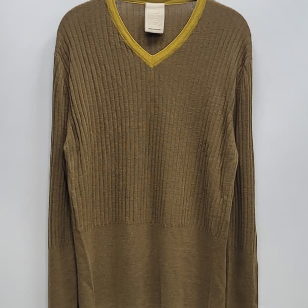 WOOYOUNGMI 우영미 모 100% 브이넥 니트 / 남 115
