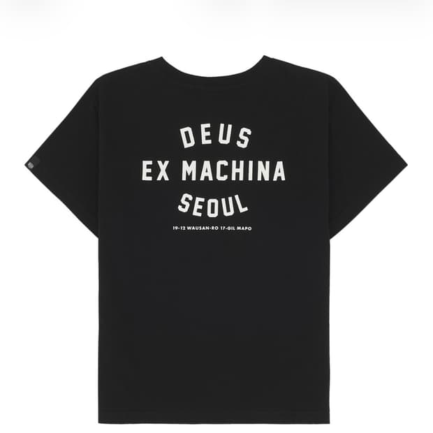 (키즈) 데우스 엑스 마키나 서울 컬리지 티셔츠 블랙