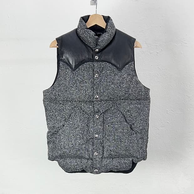 로키 마운틴 페더베드 웨스턴 그레이 울 트위드 다운 베스트