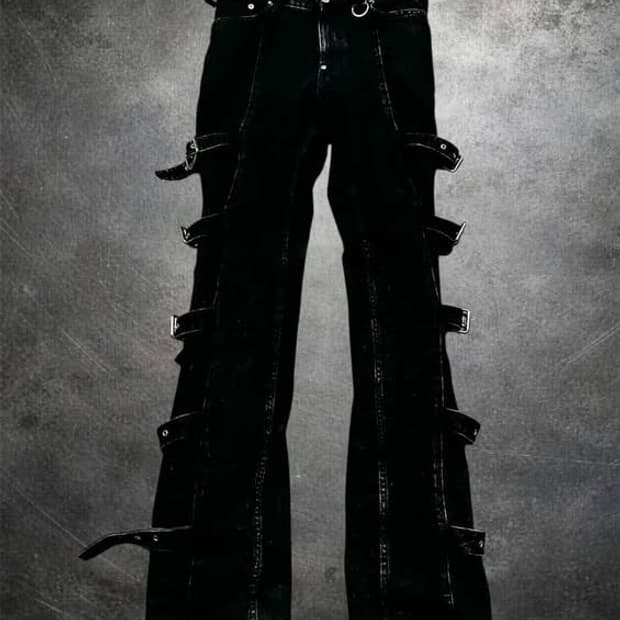 [Mad Punks] Buckle jeans