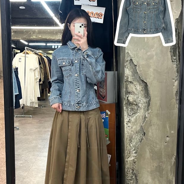 빈티지 데님 자켓 100 #csz3909