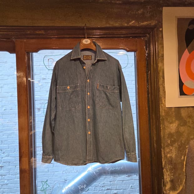 90'S 아르마니진 데님셔츠 