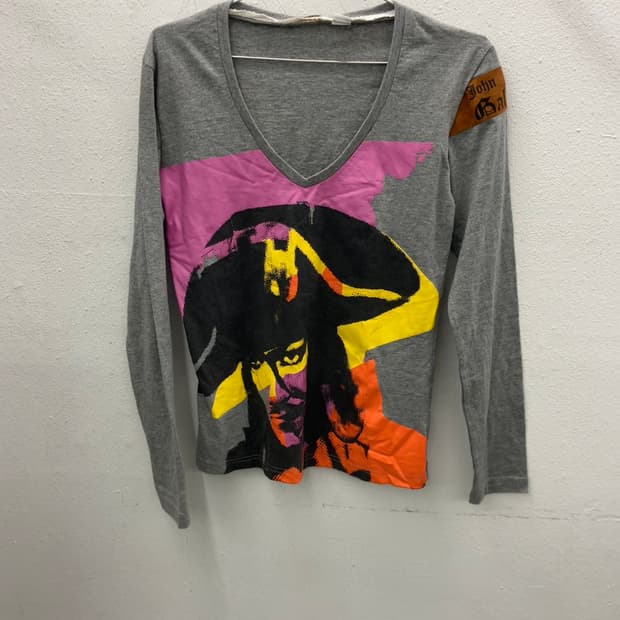 존갈리아노 그래픽프린트 슬리브리스