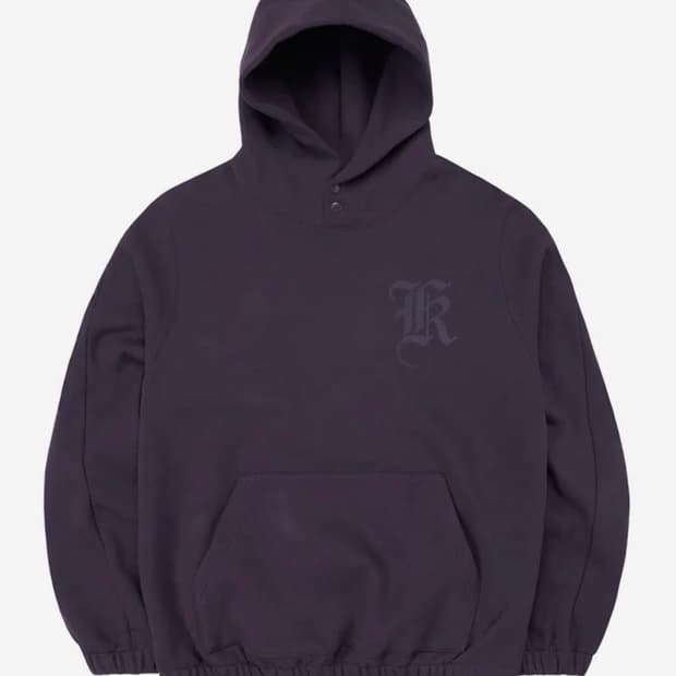로어즈 Lores initial hoodie 후드티 퍼플
