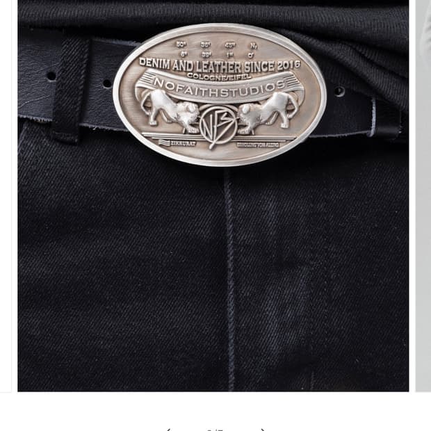 Nofaithstudio 핸드메이드 레더벨트