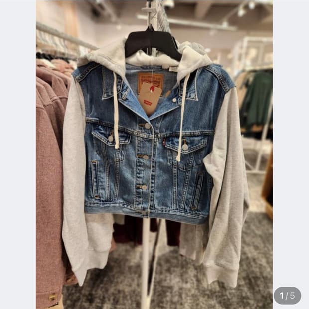 리바이스 트리거 청자켓 후드