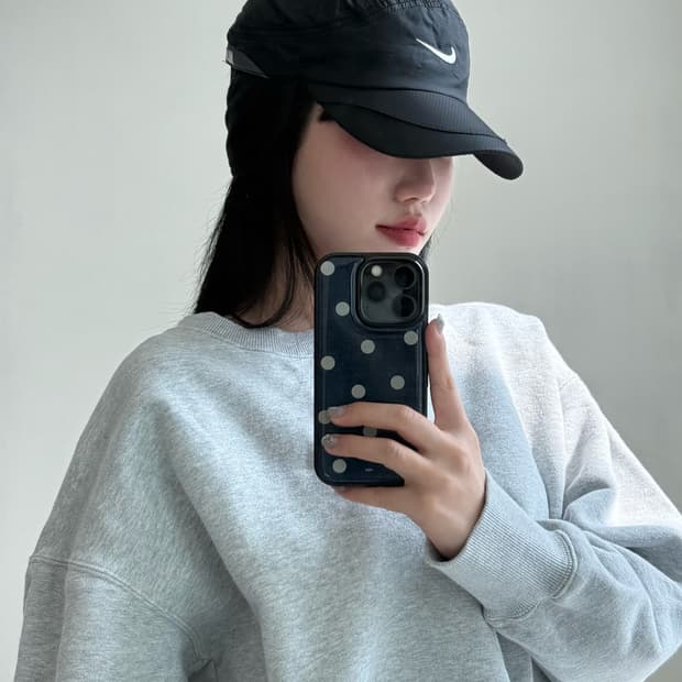 나이키 블랙 귀도리 모자