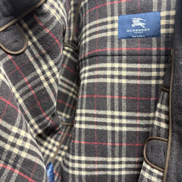 버버리 더플코트 떡볶이코트