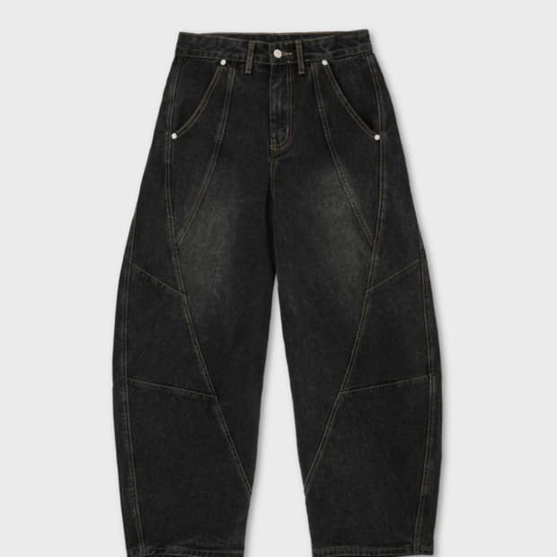 주앙옴므 트위스트 데님 팬츠 워시드 그레이 L사이즈