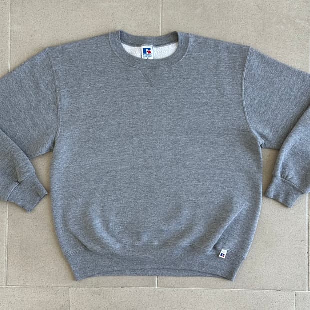 90s 빈티지 러셀 스웻셔츠 그레이 L USA