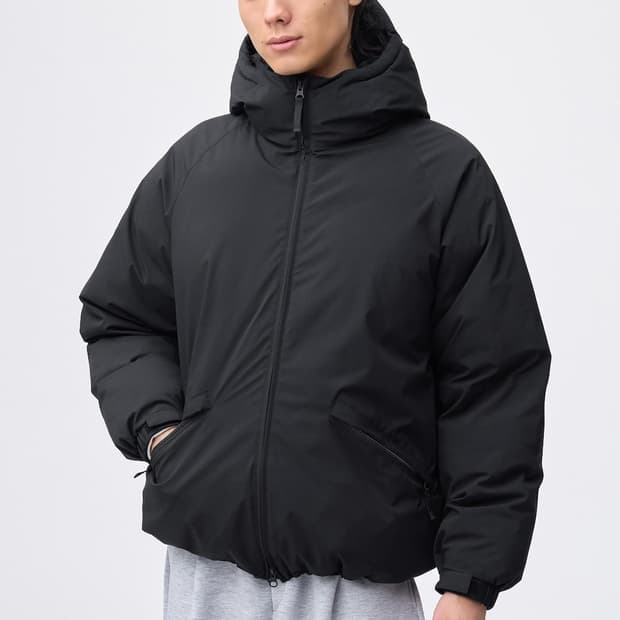 유니클로 GU웜패디드파카 블랙 s / 해외직구제품