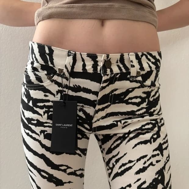 생로랑 에디슬리먼 우먼 팬츠