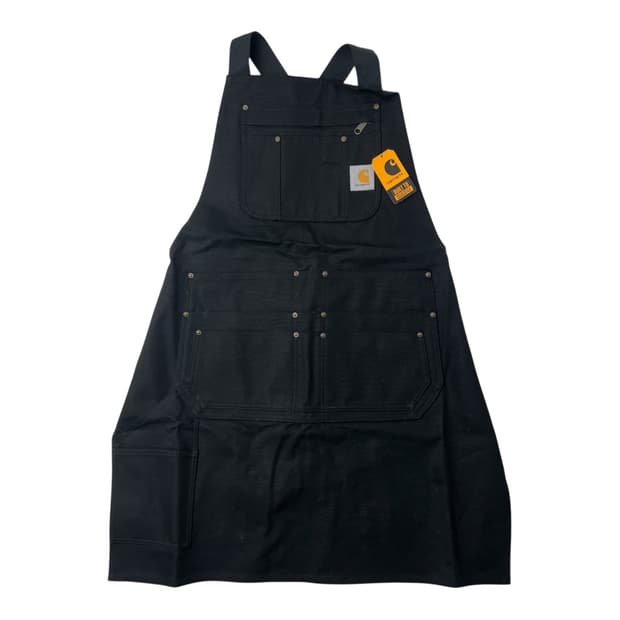 [미사용] 칼하트 펌 덕 블랙 데님 에이프런 앞치마