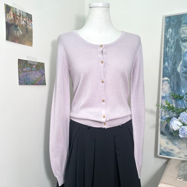 INGNI lavender basic-fit cardigan