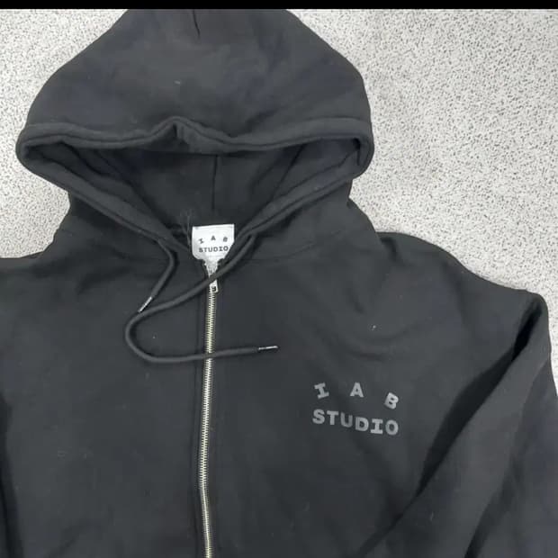 IAB 스튜디오 후드집업 XL 블랙