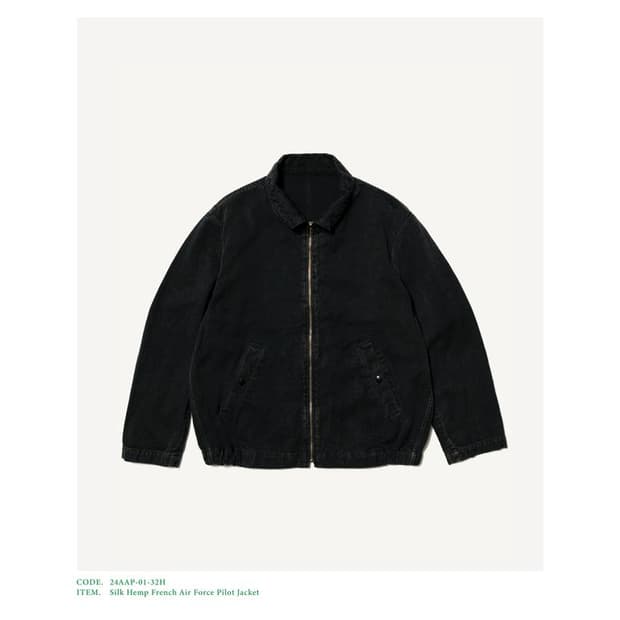 아프레쎄 실크헴프 에어포스 파일럿 자켓 블랙 1사이즈 판매합니다 