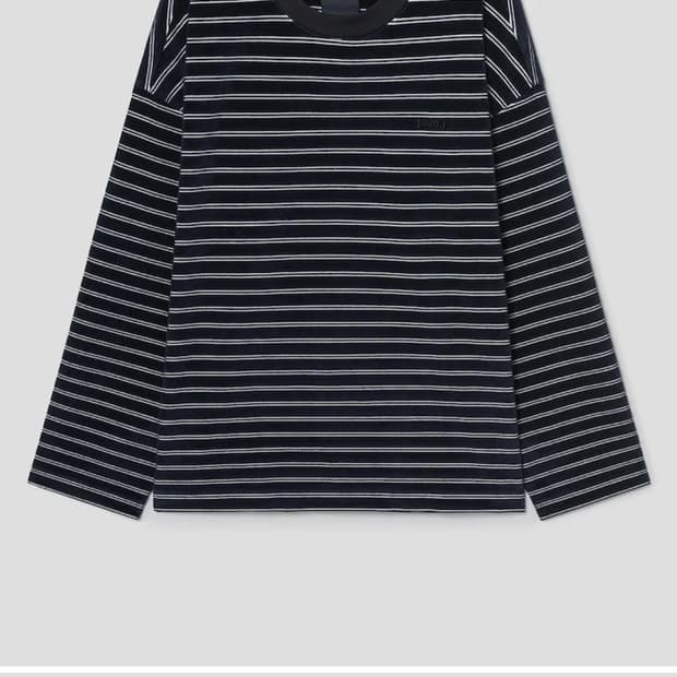 준지 벨루아 스트라이프 L팝니다 블랙