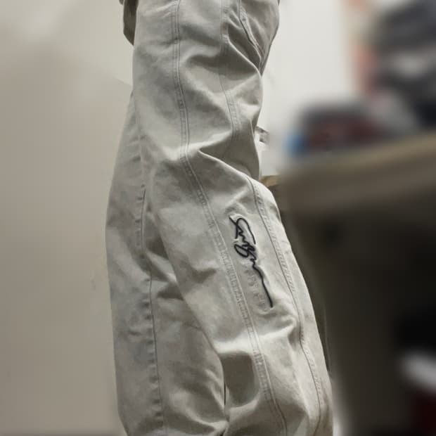 90‘s Fubu 후부 사이드 자수로고 배기 와이드 데님팬츠