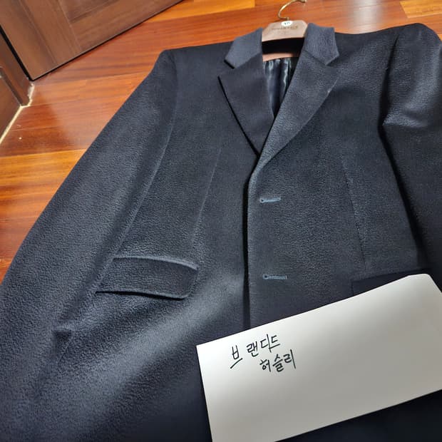 포커페이스 캐시미어 100% 닥터코트 다크네이비 48사이즈 싱글코트