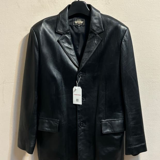 유즈드 이태리 레더 테일러드 자켓