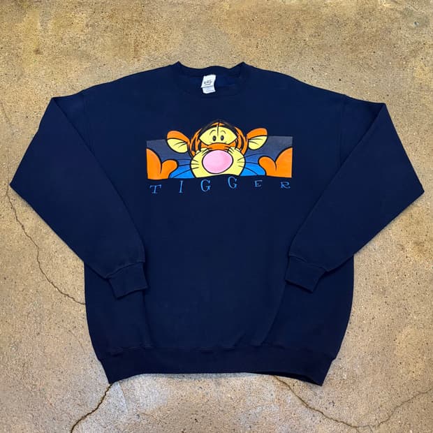 90s Made in USA 미국 빈티지 디즈니 타이거 카툰 맨투맨