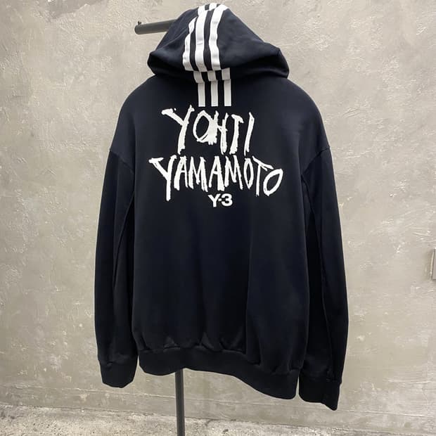 [S] Y-3 아디다스 요지 야마모토 백 프린팅 후드집업
