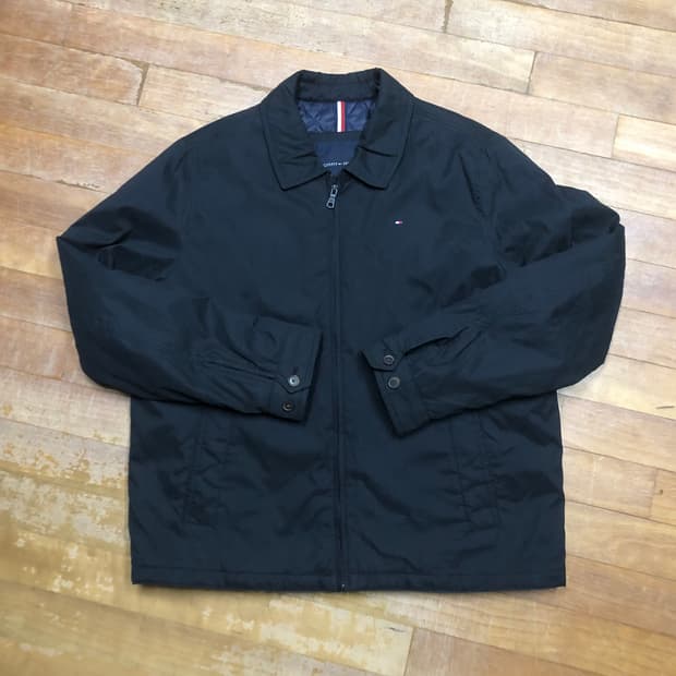타미힐피거 블루종 자켓
