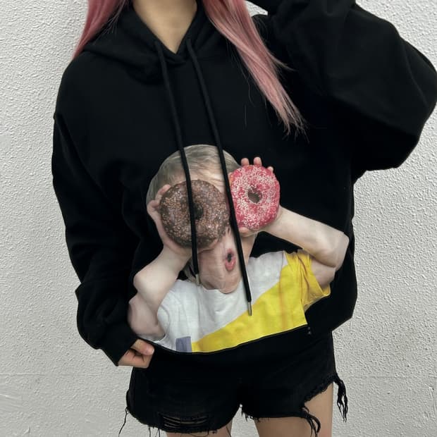 아크메드라비 도넛베이비 블랙 후드 1