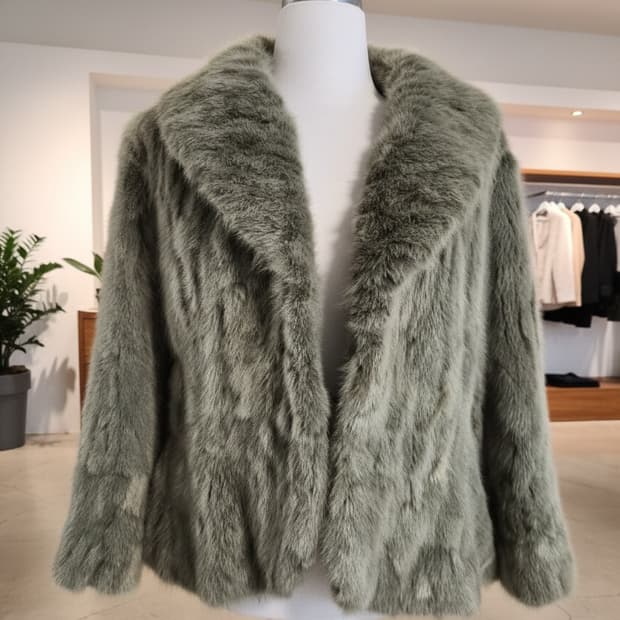 이벨렌 하이베르망(HIVERREINE) 리얼 밍크 하프 코트 판매합니다