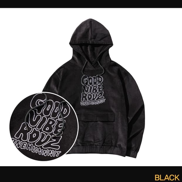 RDVZ 원허닛 콜라보 코듀로이 후드