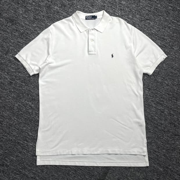 폴로 랄프로렌 오버핏 카라 티셔츠 화이트 o 1541