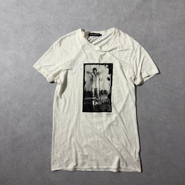 돌체앤가바나 실베스터 스탤론 프린팅 반팔티셔츠 
