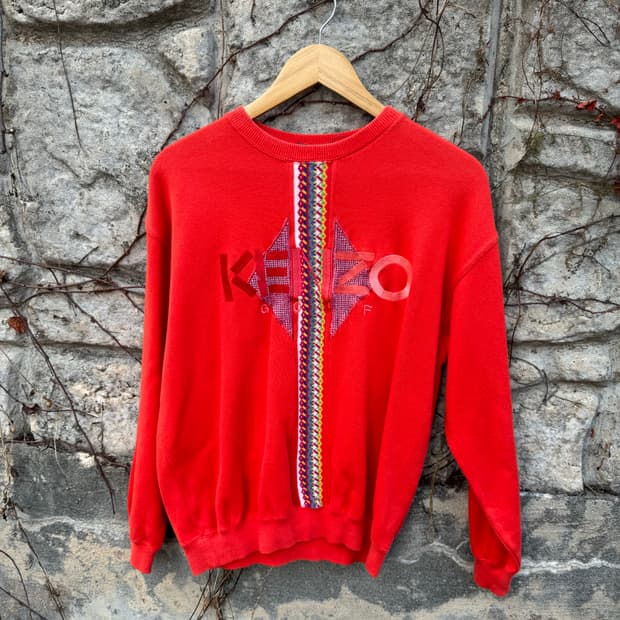 겐조 골프 니트 맨투맨 오렌지 1사이즈