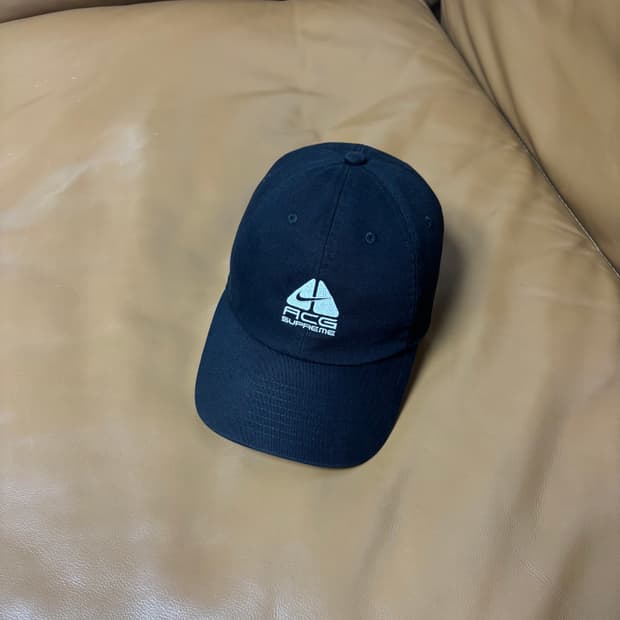 Supreme x Nike 슈프림x나이키 ACG 블랙 6패널 볼캡 모자