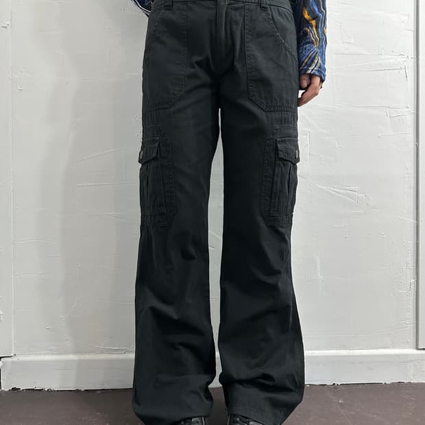 black cargo pants
