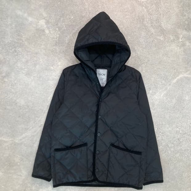 타이온 시티라인 패딩-후드/퀼트/파이핑