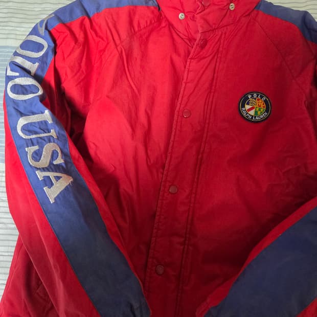 90s 폴로랄프로렌 다운힐 스키어 스펠아웃 패딩